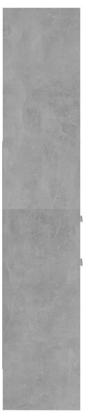 Betonszürke szerelt fa könyvszekrény 40 x 35 x 180 cm