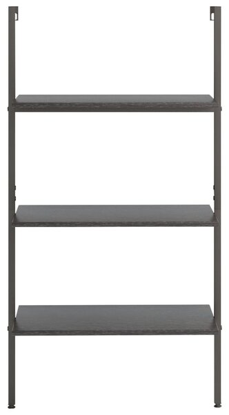 3 szintes fekete létrapolc 64 x 35 x 120,5 cm