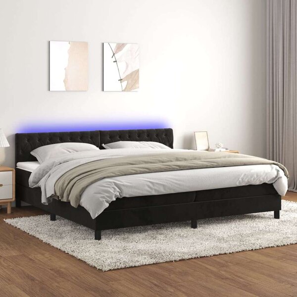 Bársony Ágy LED-del - 200x200 cm