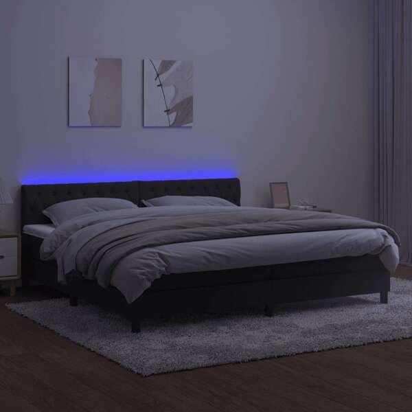 Bársony Ágy LED-del - 200x200 cm