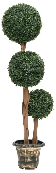 Zöld gömbalakú cserepes műpuszpáng 119 cm
