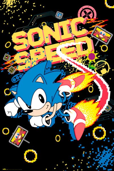 Plakát Sonic the Hedgehog - Speed, (61 x 91.5 cm)