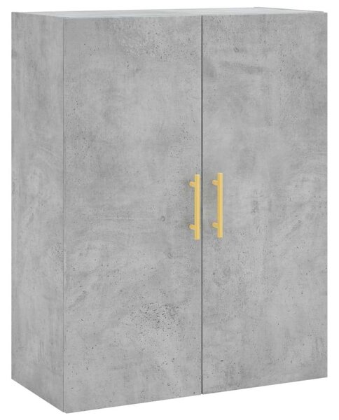VidaXL betonszürke szerelt fa magasszekrény 69,5 x 34 x 180 cm