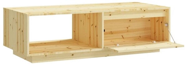 Tömör fenyőfa dohányzóasztal 110 x 50 x 33,5 cm