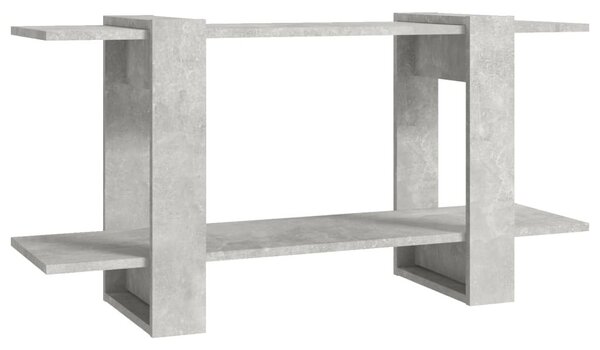 Betonszürke szerelt fa könyvszekrény 100 x 30 x 51 cm