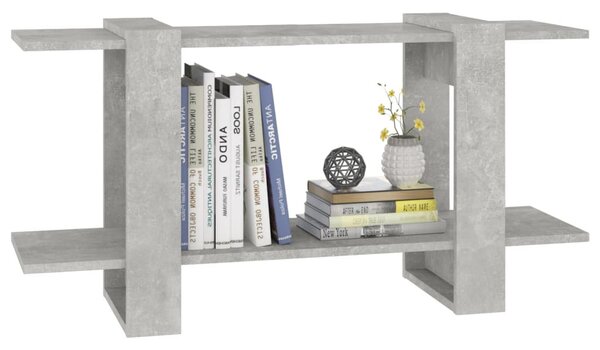 Betonszürke szerelt fa könyvszekrény 100 x 30 x 51 cm