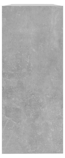Betonszürke térelválasztó könyvszekrény 100 x 30 x 72 cm