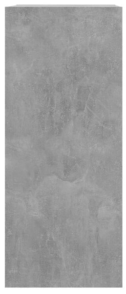Betonszürke könyvszekrény/térelválasztó 40 x 30 x 72 cm