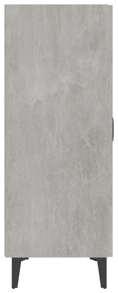 Betonszürke szerelt fa tálalószekrény 70 x 34 x 90 cm