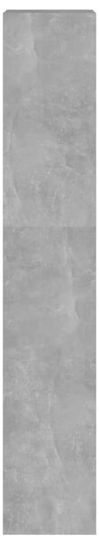 Betonszürke térelválasztó könyvszekrény 40 x 30 x 166 cm