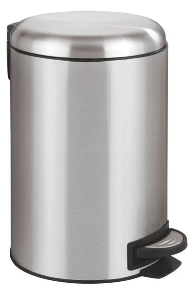 Leman ezüstszínű pedálos szemetes, 12 l - Wenko
