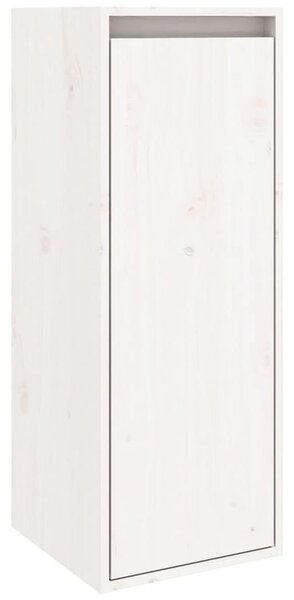 Fehér tömör fenyőfa faliszekrény 30 x 30 x 80 cm