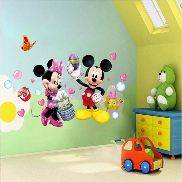 Mickey és Minnie egér falmatrica