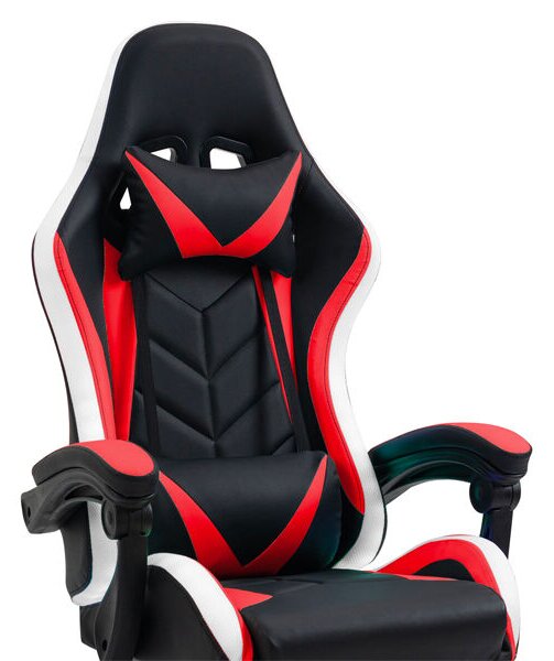 Sprinter BMD1115RD RGB LED-es gamer szék, karfával, párnával, fekete-piros , 110kg, állítható magasságú forgószék