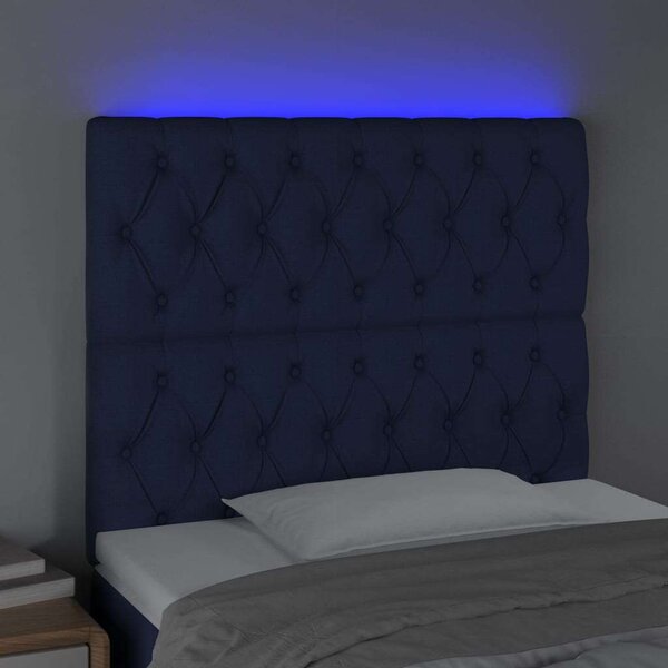 LED-es Fejtámla - Kék Szövet - 90x118/128cm