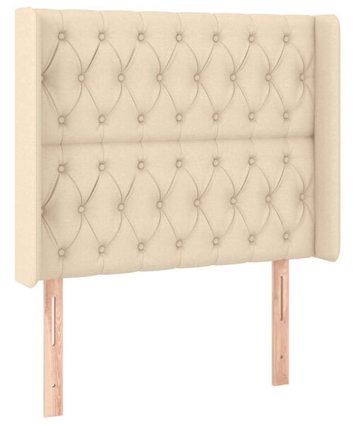 LED-es Fejtámla - Krémszínű Szövet - 93x16x118/128cm