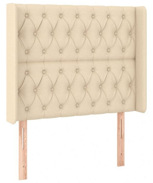 LED-es Fejtámla - Krémszínű Szövet - 93x16x118/128cm