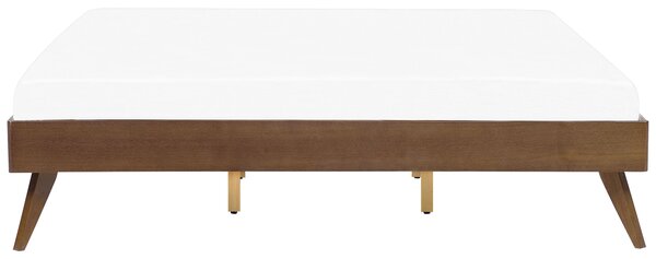 Fejtámla nélküli ágy BERRIC 180 x 200 cm Sötét kőris