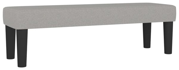 Világosszürke szövet pad 100 x 30 x 30 cm