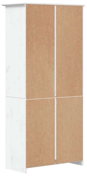 Bodo Könyvespolc - Fehér Fenyőfa - 80x38x180 cm