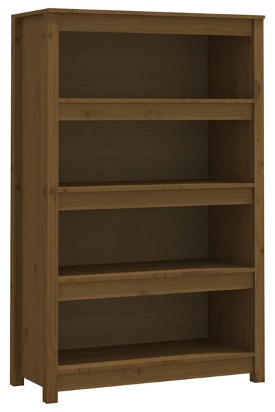 Mézbarna tömör fenyőfa faliszekrény 80 x 35 x 126 cm