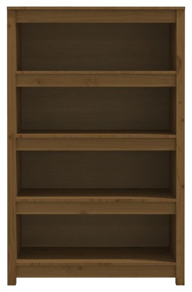 Mézbarna tömör fenyőfa faliszekrény 80 x 35 x 126 cm