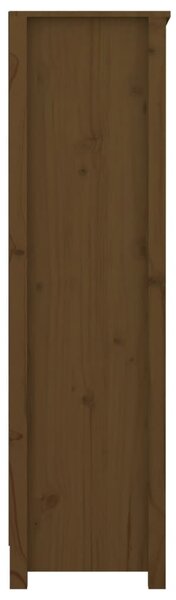 Mézbarna tömör fenyőfa faliszekrény 80 x 35 x 126 cm