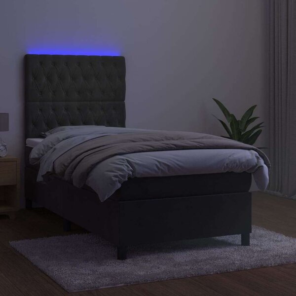Bársony Ágy LED-del - 80x200 cm