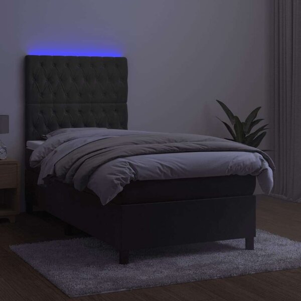 Bársony Ágy LED-del - 80x200 cm