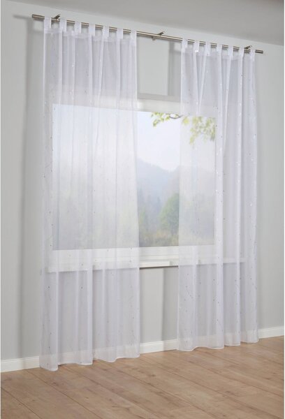 Fehér voile fényáteresztő függöny 140x245 cm – Sehlbach
