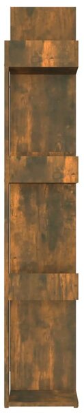 Füstös tölgy színű szerelt fa könyvszekrény 86 x 25,5 x 140 cm