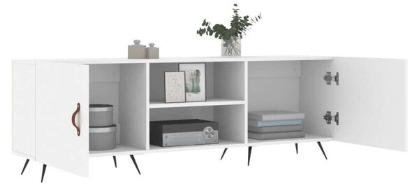 Modern TV-szekrény - Fehér - 150x30x50 cm