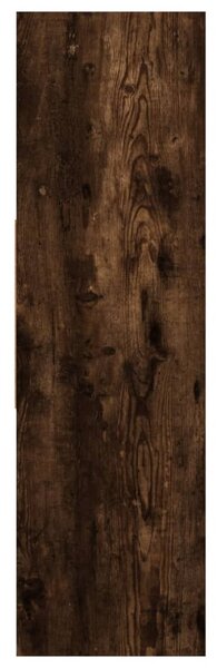 Füstös tölgy színű szerelt fa könyvszekrény 97,5x29,5x100 cm