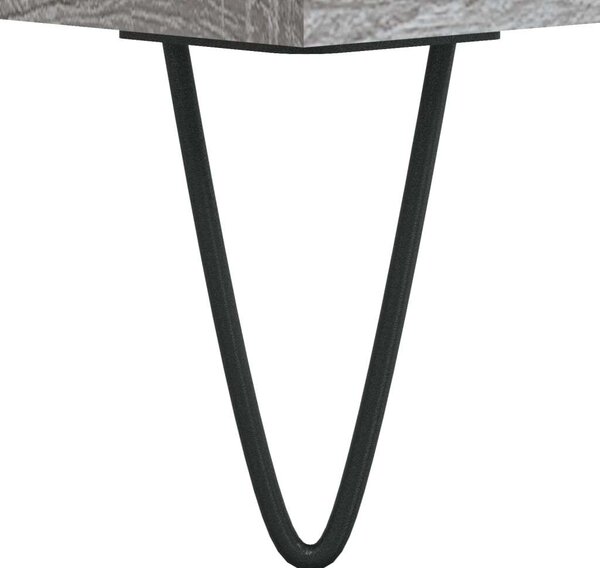 Szürke sonoma szerelt fa magasszekrény 69,5 x 34 x 180 cm