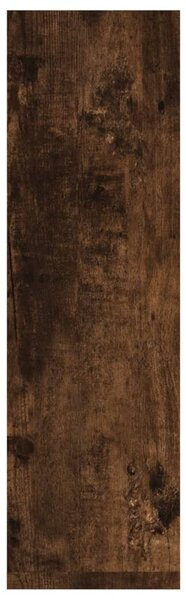 2 db füstös tölgy színű szerelt fa falipolc 50 x 15 x 50 cm