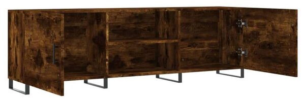 VidaXL füstös tölgyszínű szerelt fa TV-szekrény 150x30x44,5 cm