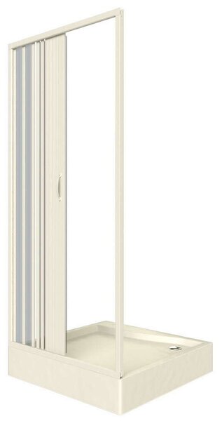 Zuhanyajtó, Italbox Venere 80 AL, fehér, 80x185 cm, PVC, harmonika