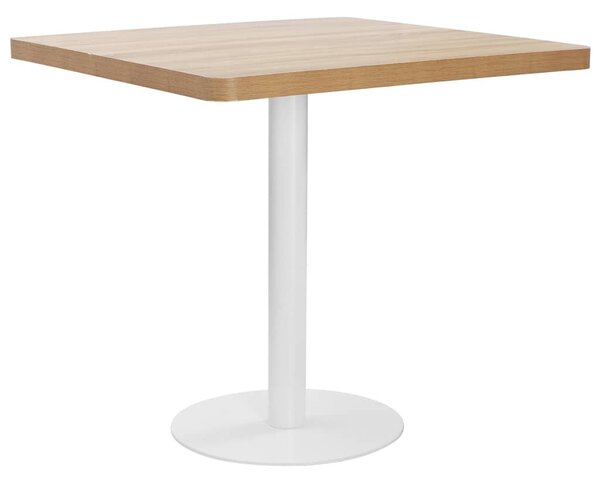 Világosbarna MDF bisztróasztal 80 x 80 cm