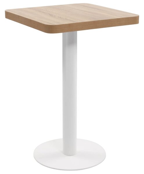 Világosbarna MDF bisztróasztal 50 x 50 cm