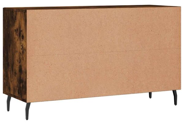Füstös tölgyszínű műfa tálalószekrény 100 x 36 x 90 cm