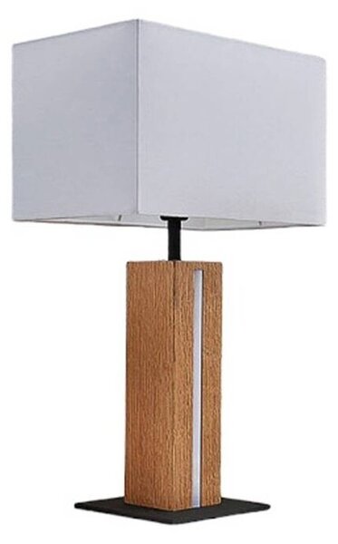 Lindby - Garry Square Asztali Lámpa White/WoodLindby - Lampemesteren