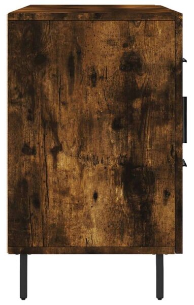 Füstös tölgyszínű műfa tálalószekrény 100 x 36 x 90 cm