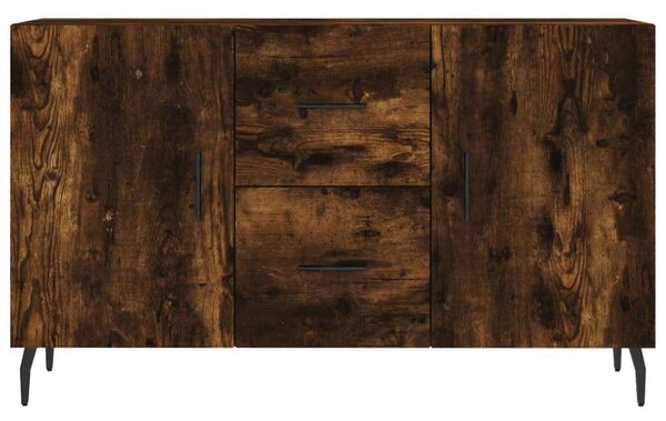 Füstös tölgyszínű műfa tálalószekrény 100 x 36 x 90 cm