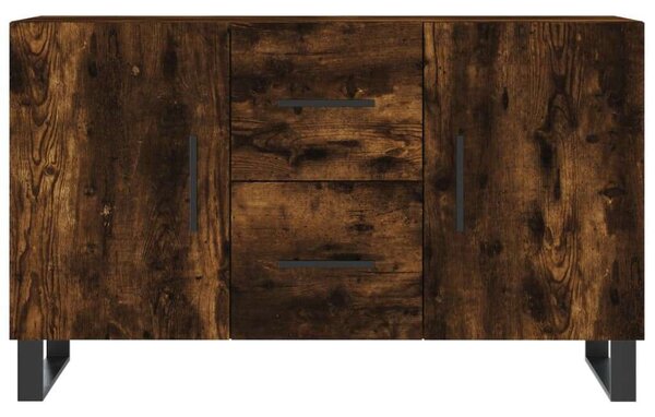 Füstös tölgyszínű műfa tálalószekrény 100 x 36 x 90 cm