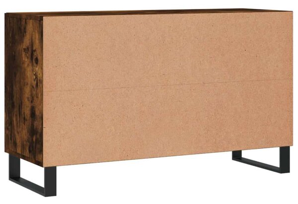 Füstös tölgyszínű műfa tálalószekrény 100 x 36 x 90 cm