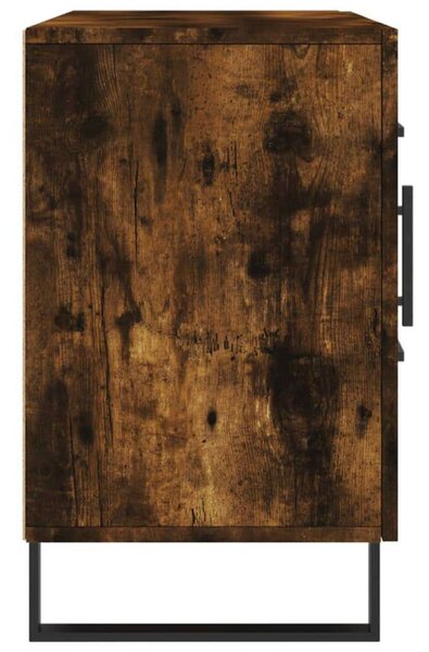 Füstös tölgyszínű műfa tálalószekrény 100 x 36 x 90 cm