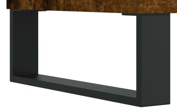 Füstös tölgyszínű műfa tálalószekrény 100 x 36 x 90 cm