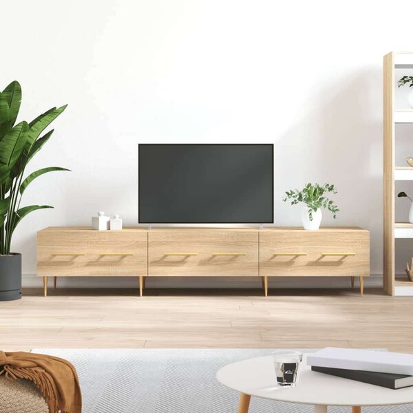 Sonoma tölgyszínű műfa tv-szekrény 150x36x55 cm