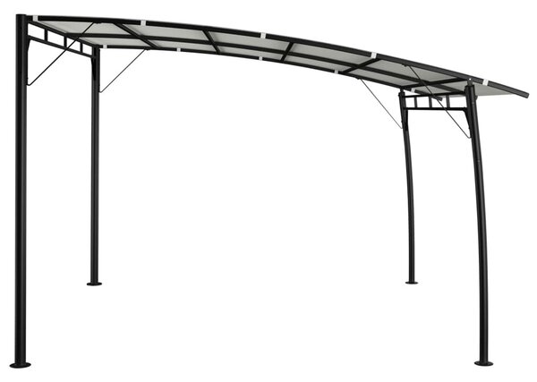 Krémszínű kerti napellenző 3 x 3 x 2,55 m