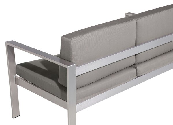Kerti pad ülőpárnával SALERNO 142 cm Fém Sötétszürke